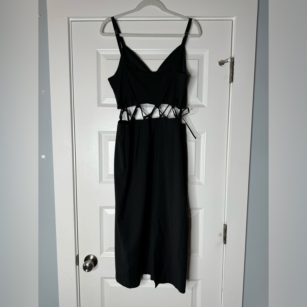 PALOMA WOOL Cut Out Pin Stripe Axel Three in One Midi Dress Skirt Top Size M - Picture 12 of 16